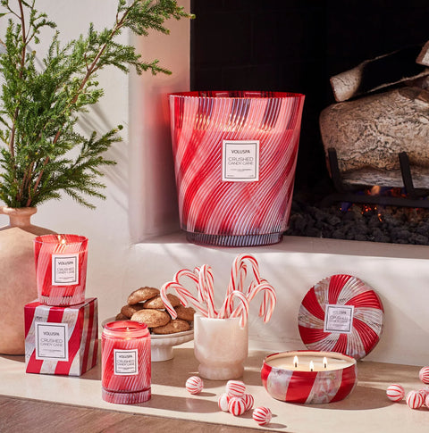 Voluspa Crushed Candy Cane Classic Candle