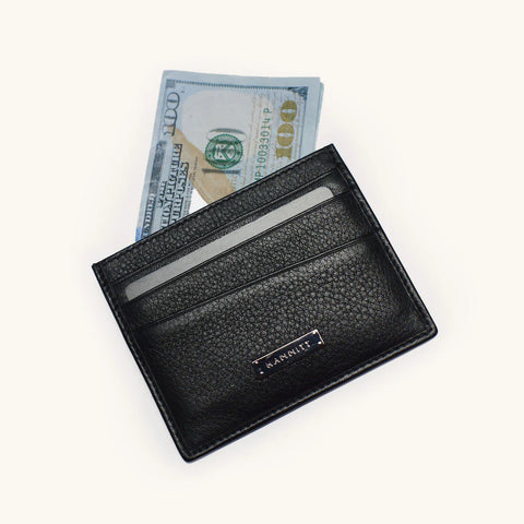 Hammitt Cambria Black Leather Card Case