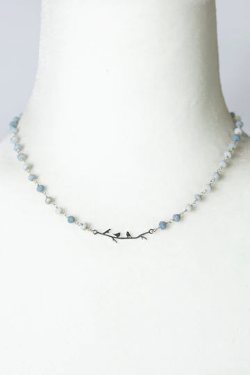 ANNE VAUGHAN HORIZON 15-17" STERLING SILVER SIMPLE NECKLACE