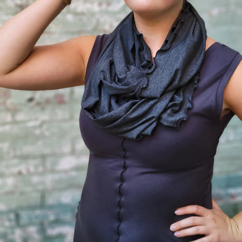 Angelrox Loop Infinity Scarf/Shawl Charcoal