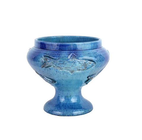 Vietri Mediterranea Blue Footed Planter