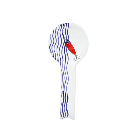 Vietri Pesce Pazzo Spoon Rest