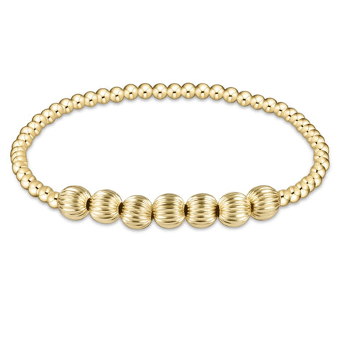 enewton dignity beaded bliss 3mm bead bracelet- 6mm gold