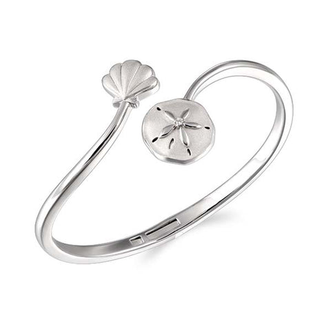 Alamea Seashell and Sand Dollar Bangle Bracelet