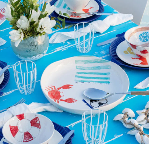 Vietri Riviera Shallow Serving Bowl
