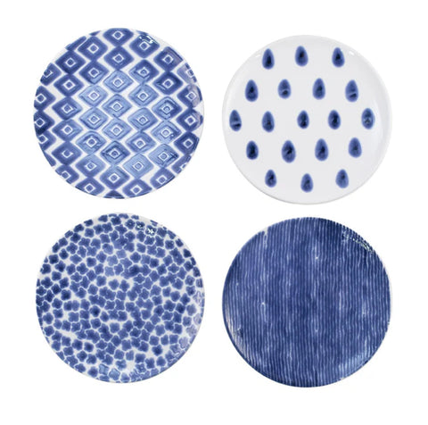 Vietri Santorini Assorted Salad Plates - Set of 4