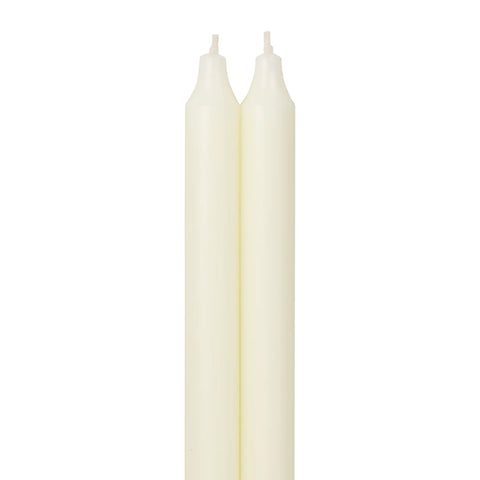 Northern Lights 12” Tapers  Ivory 2/pack