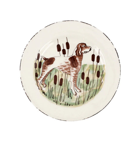 Vietri Wildlife Spaniel Dinner Plate