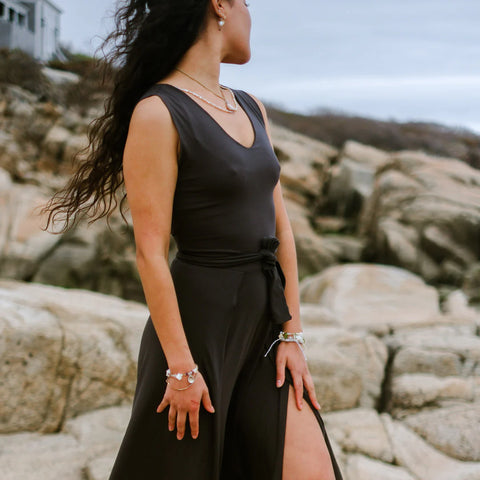 NEW Angelrox Aloha Breezy Jumpsuit Tissue Dusk