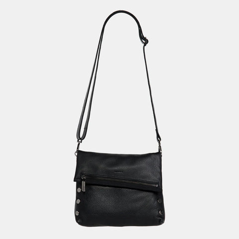 Hammitt VIP Medium Black/Gunmetal Crossbody Clutch