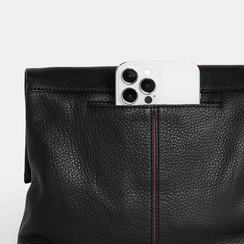 Hammitt VIP Medium Black/Gunmetal Crossbody Clutch
