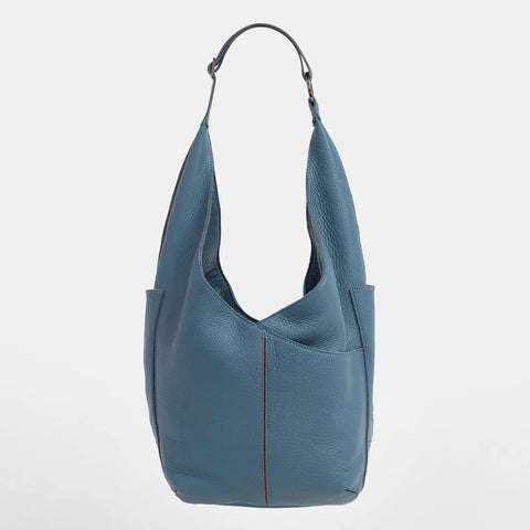 Hammitt Tom Zip Curated Blue/Gunmetal Shoulder Bag