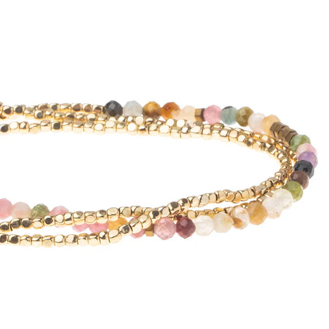 Scout Delicate Stone Tourmaline/Gold - Stone of Healing