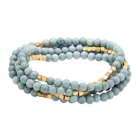 Scout Stone Wrap Blue Howlite - Stone of Harmony