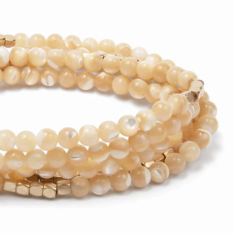 Scout Stone Wrap Mother of Pearl/Gold - Stone of Prosperity