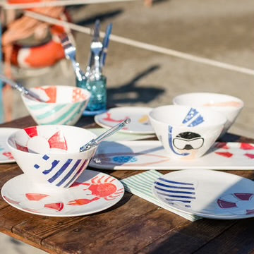 Vietri Riviera Life Preserver Salad Plate