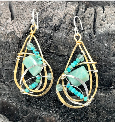 Art By Any Means Spoonful of Turquoise Earrings