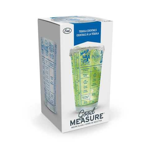 Fred & Friends Good Measure Tequila Cocktail Recipe Glass