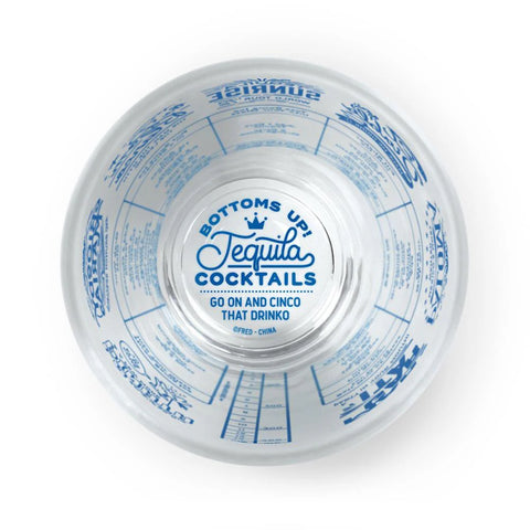 Fred & Friends Good Measure Tequila Cocktail Recipe Glass