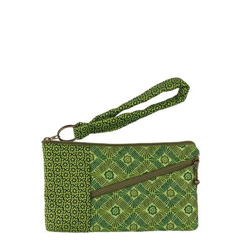 Maruca Beetle Wristlet Mosaic Green