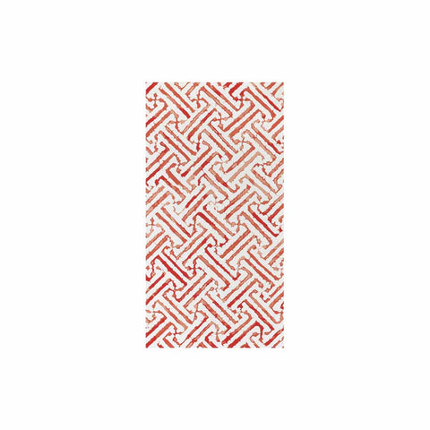 Vietri Papersoft Napkins Greek Key Red Guest Napkins - Pack of 20