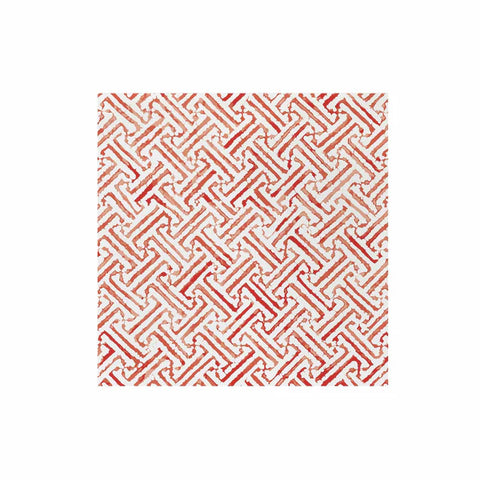 Vietri Papersoft Napkins Greek Key Red Dinner Napkins - Pack of 20
