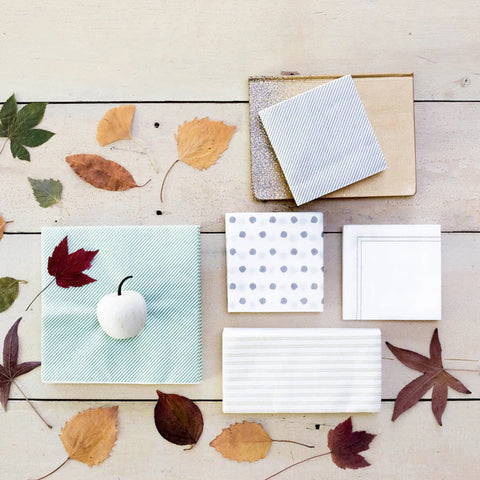 Vietri Papersoft Blue Dot Cocktail Napkins