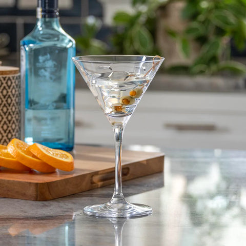 Rolf Glass School of Fish Martini Glass