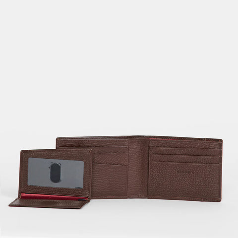 Hammitt Balboa Bifold Bourbon/Gunmetal Wallet