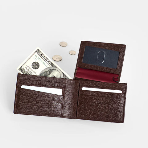 Hammitt Balboa Bifold Bourbon/Gunmetal Wallet