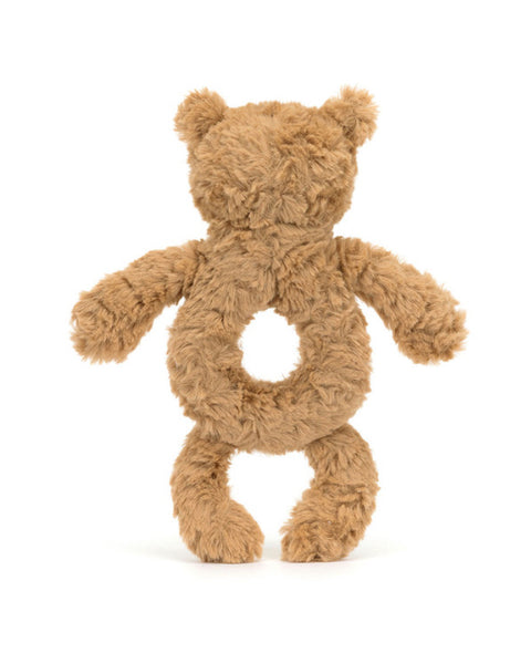 JELLYCAT BARTHOLOMEW BEAR RING RATTLE