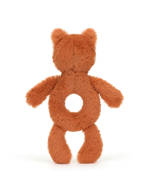 JELLYCAT BASHFUL FOX CUB RING RATTLE