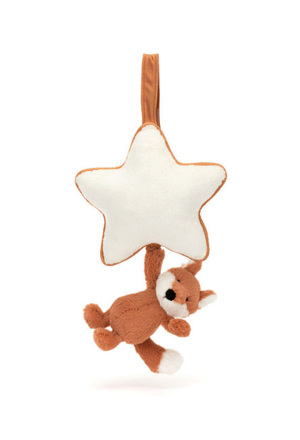 JELLYCAT BASHFUL FOX CUB MUSICAL PULL