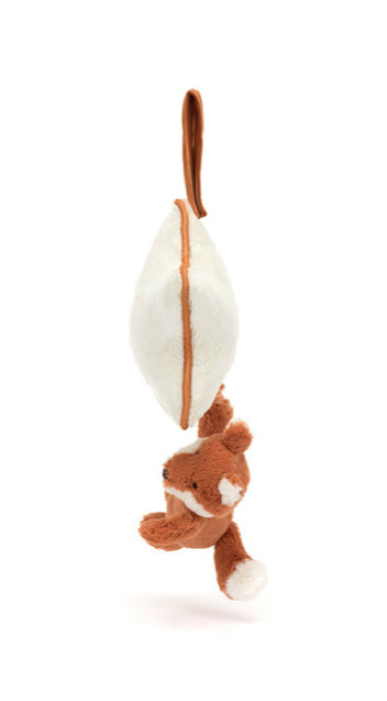 JELLYCAT BASHFUL FOX CUB MUSICAL PULL