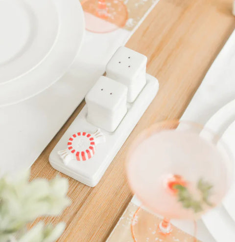 Nora Fleming Pinstripe Salt & Pepper Shaker Set