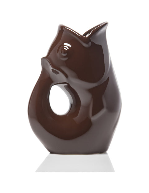 GurglePot Gurgling Fish Water Pitcher Brown