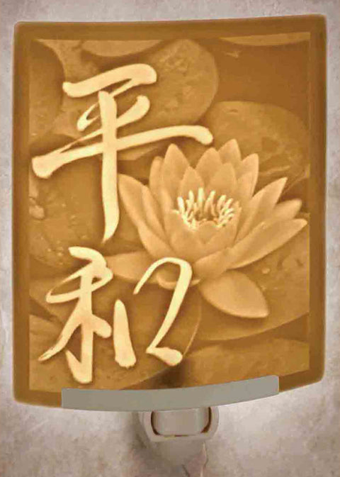 The Porcelain Garden Peace Curved Night Light
