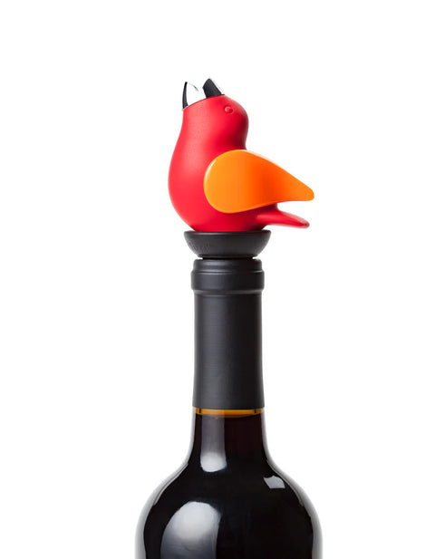 ChirpyTop™ Wine Pourer Red/Orange