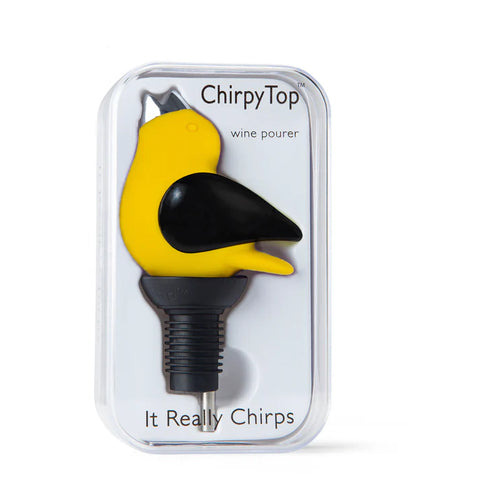 ChirpyTop™ Wine Pourer Yellow/Black