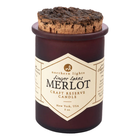 Northern Lights Finger Lakes Merlot Jar Candle
