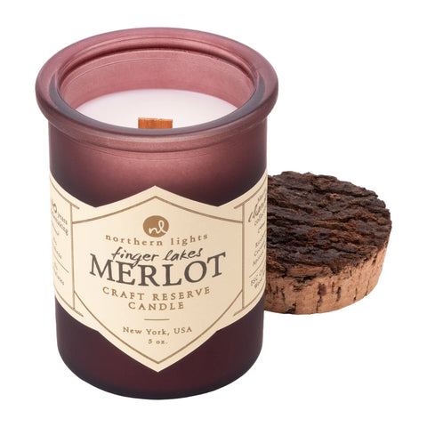 Northern Lights Finger Lakes Merlot Jar Candle