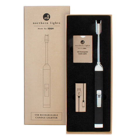 Northern Lights Rechargeable Candle Lighter - Charcoal