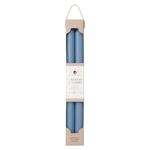 Northern Lights 12" Tapers Prairie Blue - 2 Pack