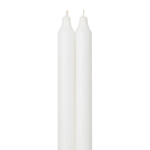 Northern Lights 12" Tapers White - 2 Pack