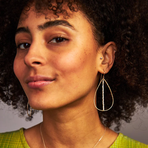 Laura J Pearl Raindrop Earrings