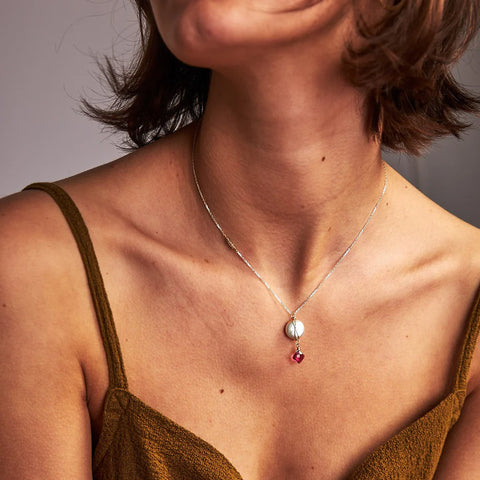 Laura J Pretty In Pink Pendant Necklace
