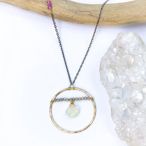 Laura J Opal Twilight Necklace