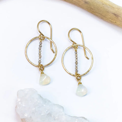 Laura J Opal Twilight Earrings