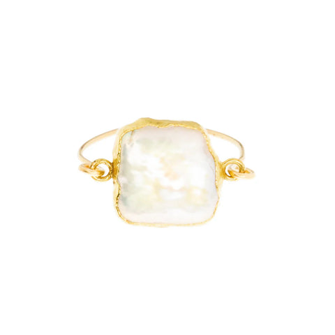 Laura J Pearl Cushion Ring