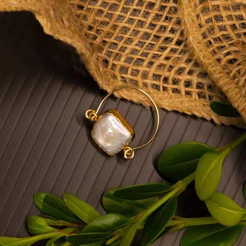 Laura J Pearl Cushion Ring